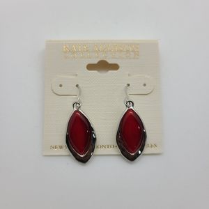 Red Kate Addison Collection Drop Earrings
